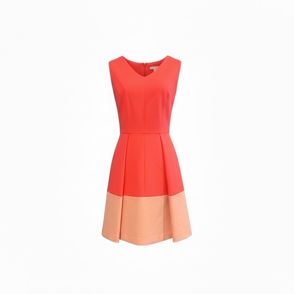 Milly Coral and Peach Mini Dress